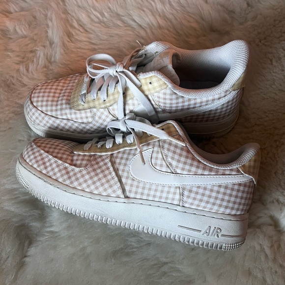 gingham air force 1s